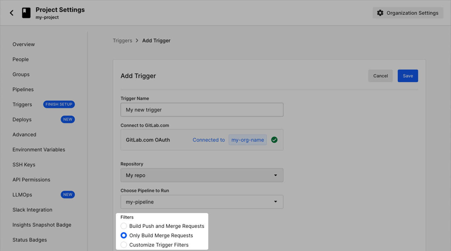 Trigger details